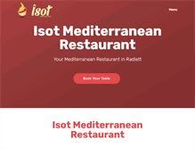 Tablet Screenshot of isotrestaurant.com